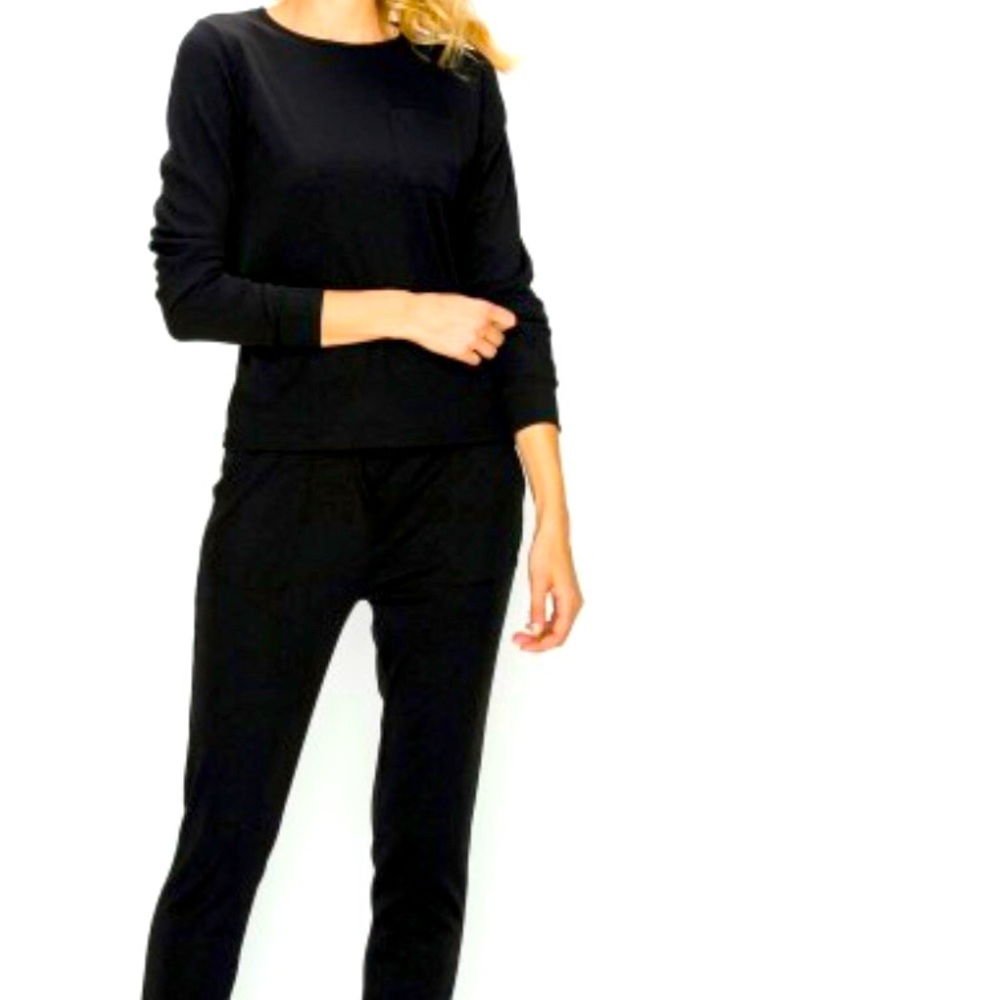 Black Lounge Wear Set